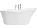 Miniatyrbild 1 av 11: Fristående badkar Blank Svart Sanitetsakryl 170 x 80 cm Elegant Ovalt Minimalistisk design