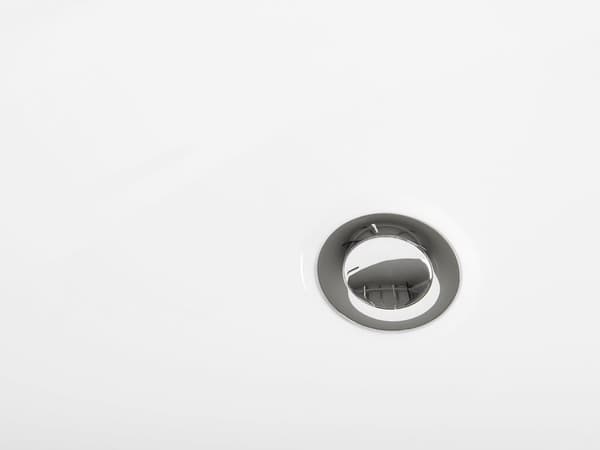 Badkar Svart Sanitär Akryl Oval Enkel 170 x 80 cm Minimalistisk Design