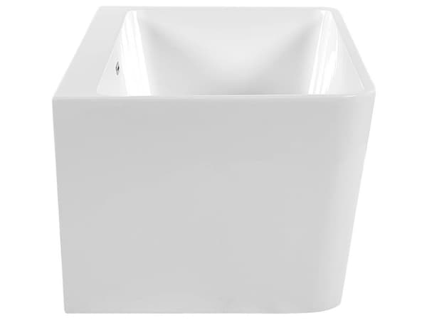 Badkar Vit Sanitär Akryl Oval Enkel 170 x 80 cm Minimalistisk Design