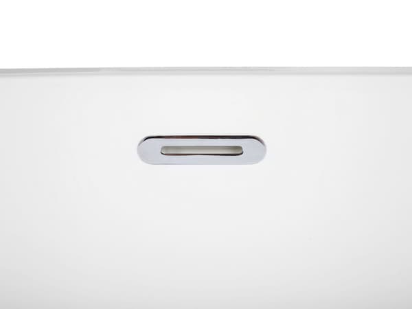 Badkar Vit Silver Akryl Stål 170 x 78 cm Modern Stötsäker Lättskött Rektangulär