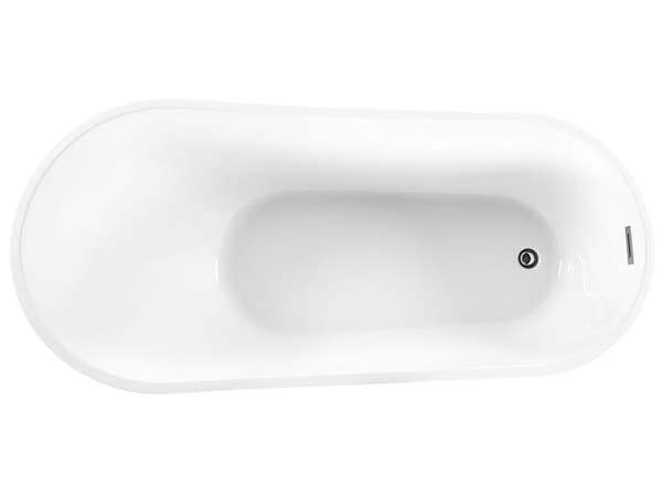 Fristående Badkar Vit Sanitetsakryl 170 x 78 cm Oval Design