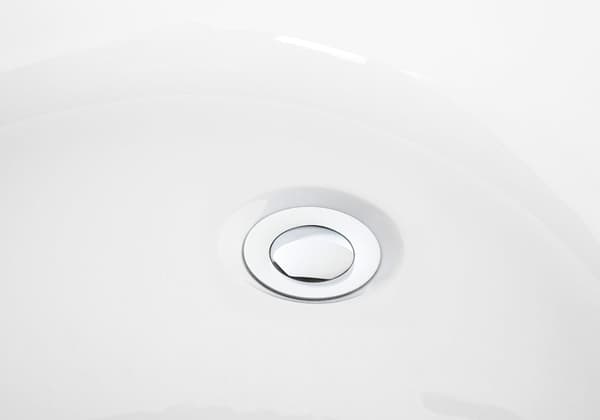 Fristående Badkar Vit Sanitetsakryl 170 x 78 cm Oval Design