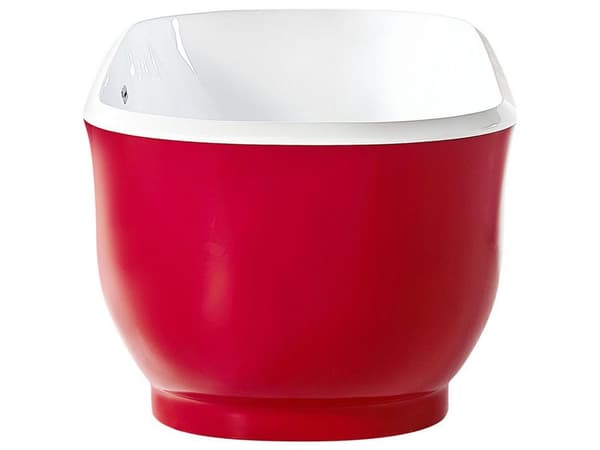 Fristående Badkar Röd Sanitär Akryl Oval Enkel 170 x 77 cm Modern Design