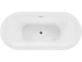 Miniatyrbild 6 av 9: Fristående Badkar Svart Sanitär Akryl Oval Enkel 170 x 80 cm Modern Design Minimalistisk