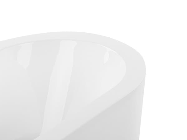 Fristående Badkar med blandare Vit Sanitär Akryl Oval Enkel 170 x 80 cm Modern Design Minimalistisk
