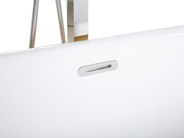 Fristående badkar Glansigt Guld Sanitär Akryl Enkel Oval Modern Minimalistisk design