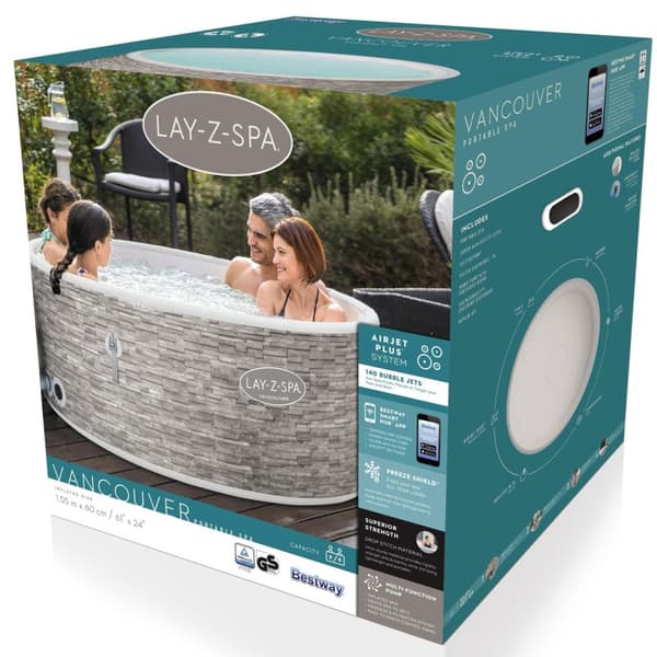 Lay-Z-Spa Vancouver AirJet Plus 1.55m x 60cm. KAMPANJ