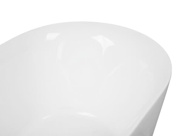 Fristående Badkar Glansig Vit Sanitetsakryl 160 x 75 cm Oval Modern Design