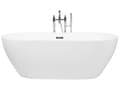 Miniatyrbild 1 av 11: Fristående Badkar Glansig Vit Sanitetsakryl 180 x 80 cm Oval Modern Design