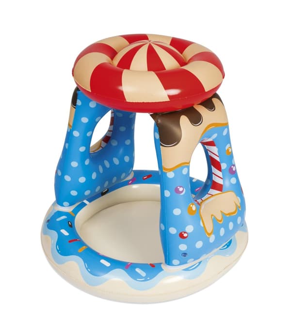 Candyville Babypool med Solskydd 0,91x0,91x0,89m, Bestway
