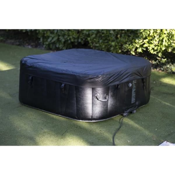 SUNSPA Square Uppblåsbart Spa 6 platser med LED-remsa