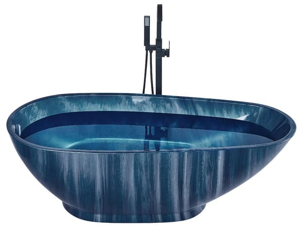Bubbelbad Svart Sanitetsakryl Glas Transparent Front med LED-lampor Nackstöd Massage Vattenstrålar 170 x 80 cm Rektangulär badtunna