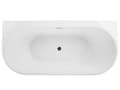 Miniatyrbild 8 av 11: Badkar Svart Silver Akryl 170 x 80 cm Fristående Oval Blank Modern Kurvig
