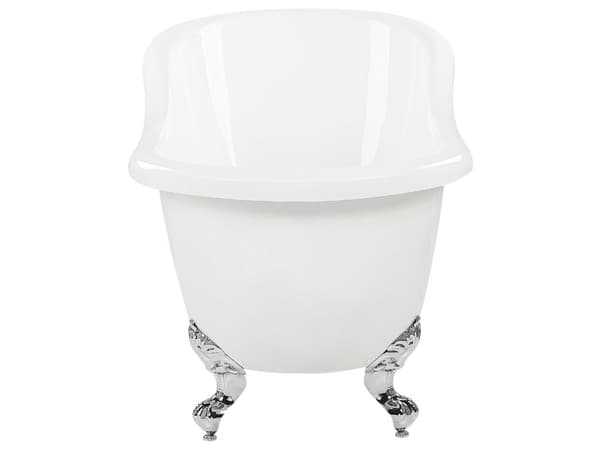 Badkar Vit Sanitetskryl 150 cm Blank Klassiskt Oval Fristående