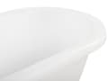 Miniatyrbild 11 av 11: Badkar Vit Sanitetskryl 150 cm Blank Klassiskt Oval Fristående