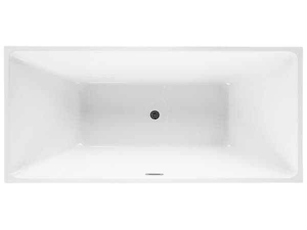 Fristående Badkar Röd Sanitär Akryl Enkel 170 x 76 cm Rektangulär Modern Stil