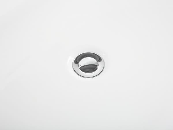Fristående Badkar Svart Sanitär Akryl Enkel 160 x 80 cm Oval Form Bräddsystem Modern Design