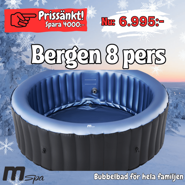 M-Spa Bergen Comfort C-BE082. 8 PERS. KAMPANJ