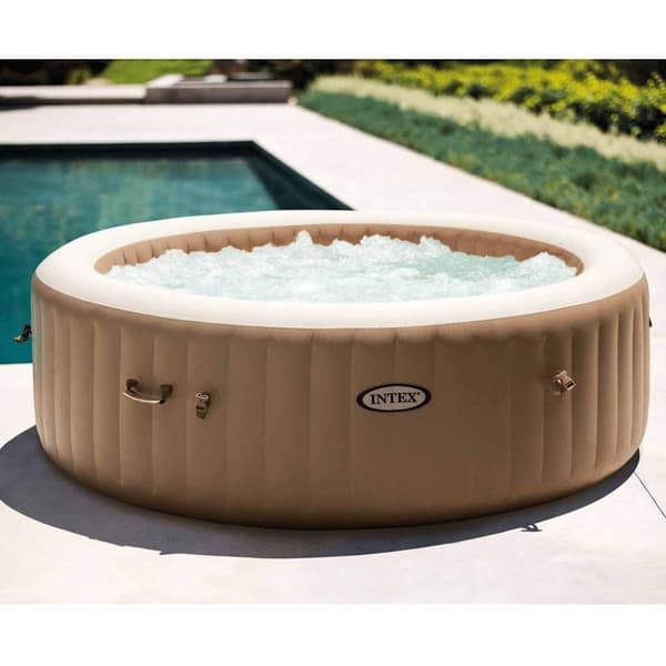 INTEX boblebad med massagefunktion PureSpa 216x71 cm 6-personers rund