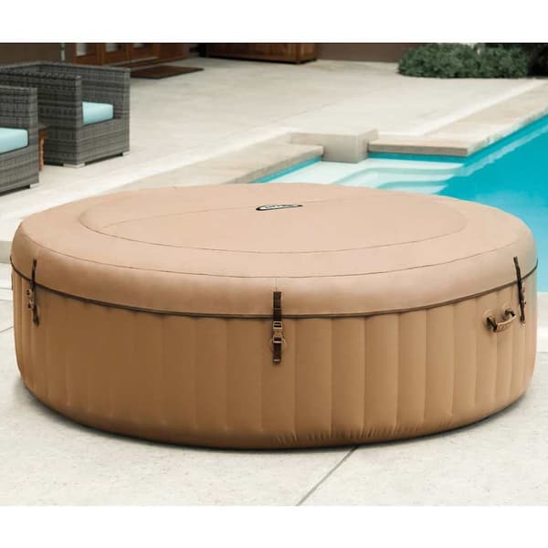 INTEX boblebad med massagefunktion PureSpa 216x71 cm 6-personers rund