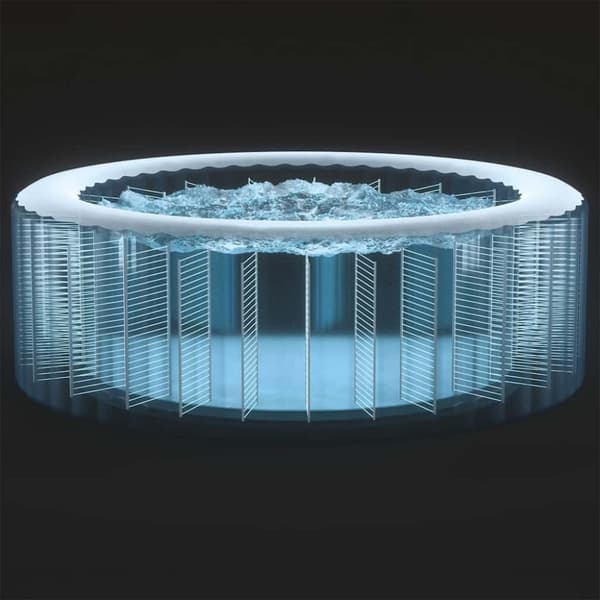 INTEX boblebad med massagefunktion PureSpa 216x71 cm 6-personers rund