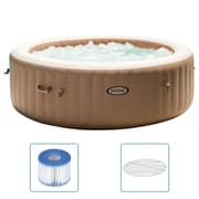 INTEX boblebad med massagefunktion PureSpa 216x71 cm 6-personers rund
