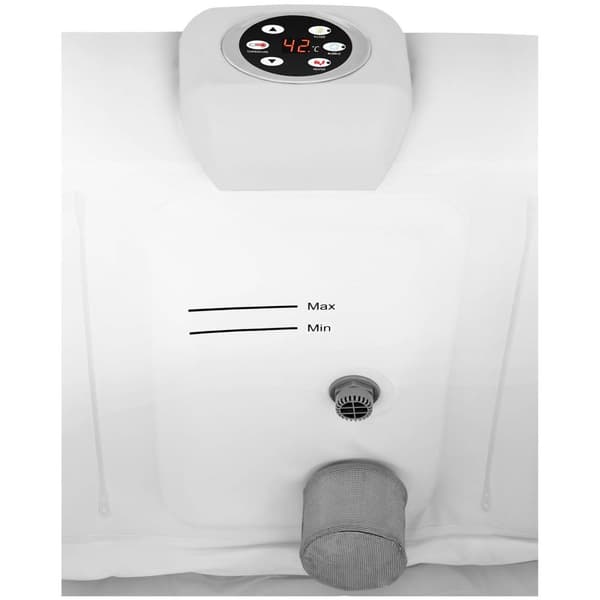 Uniprodo Uppblåsbart spa - 600 L - 4 personer - 100 luftdysor