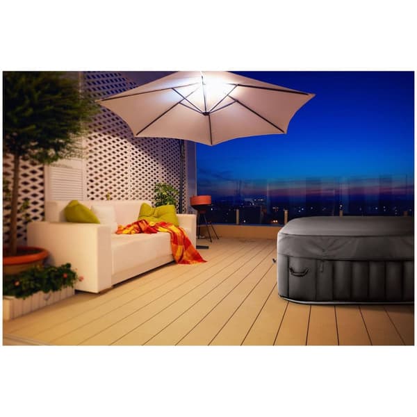 Uniprodo Uppblåsbart spa - 600 L - 4 personer - 100 luftdysor
