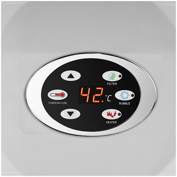 Uniprodo Uppblåsbart spa - 600 L - 4 personer - 100 luftdysor