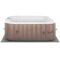 Miniatyrbild 1 av 8: Uniprodo Uppblåsbart spa - 900 L - 6 personer - 130 luftdysor - Beige/vit
