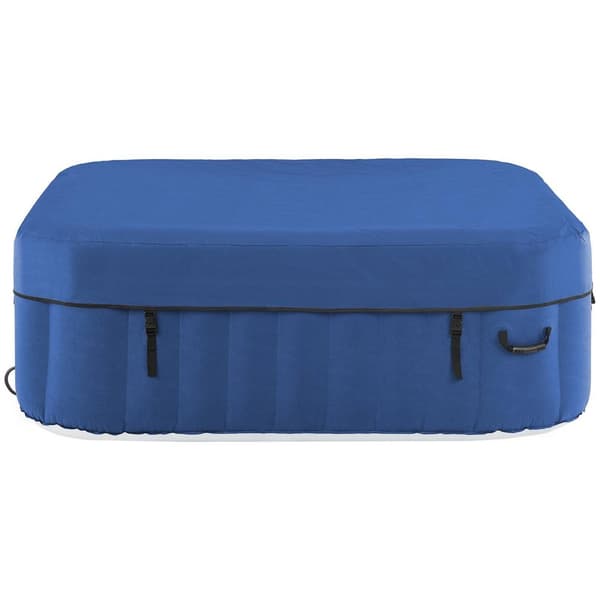 Uniprodo Uppblåsbart spa - 900 L - 6 personer - 130 luftdysor - Mörkblå/vit