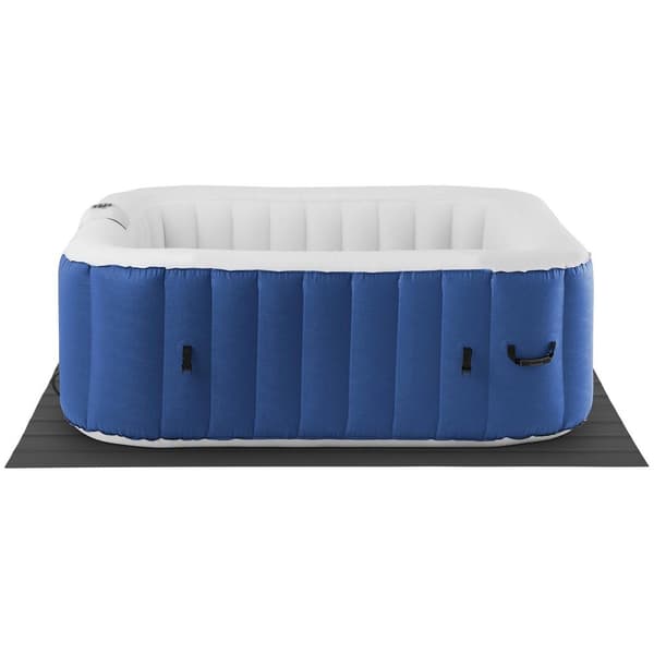 Uniprodo Uppblåsbart spa - 900 L - 6 personer - 130 luftdysor - Mörkblå/vit