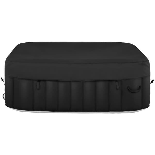 Uniprodo Uppblåsbart spa - 900 L - 6 personer - 130 luftdysor - Svart/vit