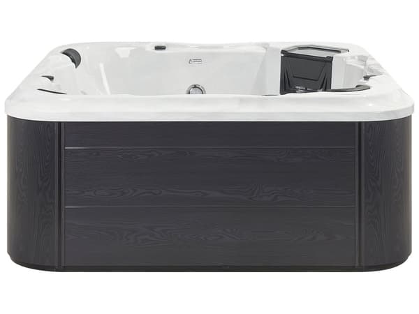 Udendørs Spa med LED Lys i Hvid Farve Boblebad