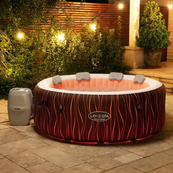 Lay-Z Spa Hollywood Airjet | Bestway uppblåsbart spabad 4-6 personer