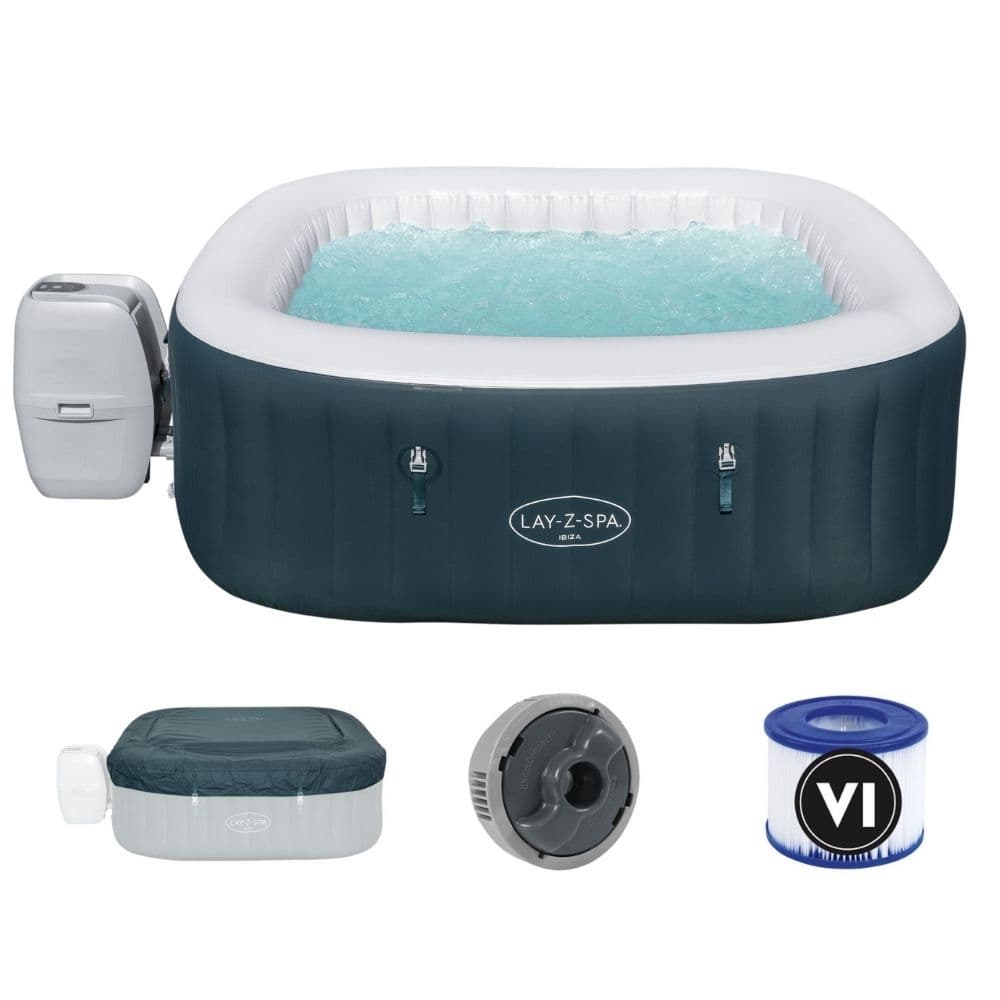Bestway Jacuzzi LayZSpa Uppblåsbar Bubbelpool Inkl