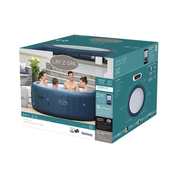 Jacuzzi - Bestway - Lay-Z-Spa - Milano - Inklusiv vedligeholdelsespakke