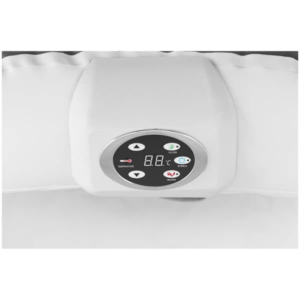 Uniprodo Uppblåsbart spa - 600 l - 4 personer - 110 strålar