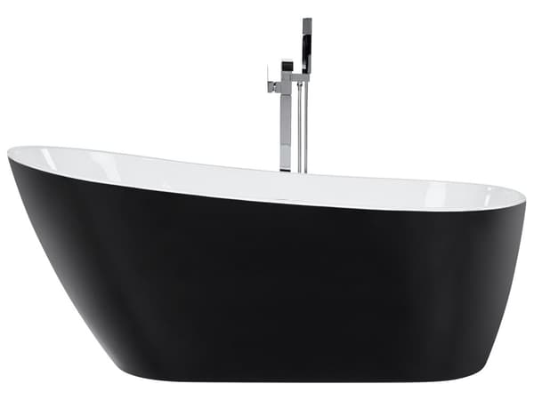Fristående Badkar Vit Sanitetsakryl 170 x 78 cm Oval Design