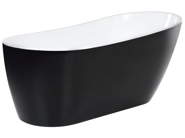 Fristående Badkar Vit Sanitetsakryl 170 x 78 cm Oval Design