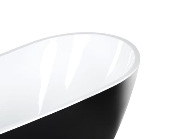 Fristående Badkar Vit Sanitetsakryl 170 x 78 cm Oval Design