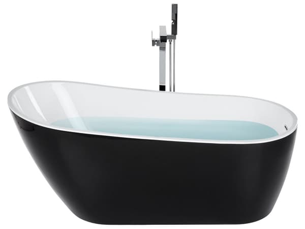 Fristående Badkar Vit Sanitetsakryl 170 x 78 cm Oval Design
