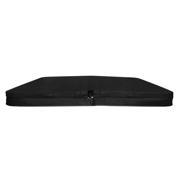 Hot Tub Cover Thermal Jacuzzi Square Hard Protection Weather Resistant PVC Leather Insulating EPS Foam UV, Mold and Fire Resistant Lockable 6 Handles