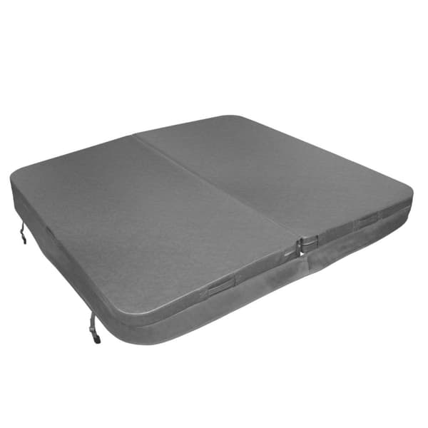 Lock för Spabad Termolock Jacuzzi Fyrkantigt Hårt Skydd Vädertåligt PVC-läder Isolerande EPS-skum UV-, Mögel- och Brandresistent Låsbart 6 Handtag