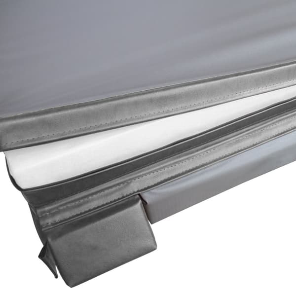 Hot Tub Cover Thermal Jacuzzi Square Hard Protection Weather Resistant PVC Leather Insulating EPS Foam UV, Mold and Fire Resistant Lockable 6 Handles