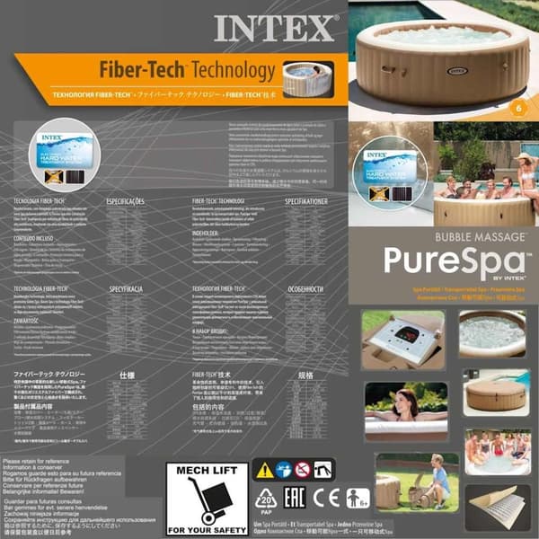 INTEX Bubbelpool rund PureSpa