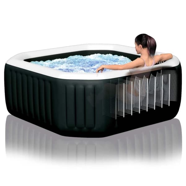 INTEX spabad med massagefunktion PureSpa ottekantet