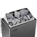 Miniatyrbillede 2 af 6: Elektrisk saunavarmer 3-6 m3 op til 110C 400 V 4,5 kW sort og sølv