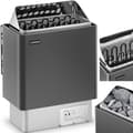 Miniatyrbillede 1 af 6: Elektrisk saunavarmer 8-12 m3 op til 110C 400 V 8 kW sort og sølv