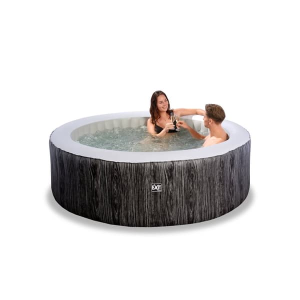 EXIT Wood Deluxe spa (4 personer) - mørkegrå